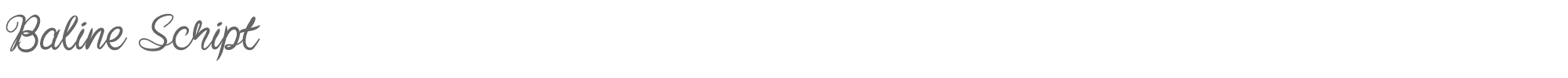 Baline Script baline script.ttf font preview